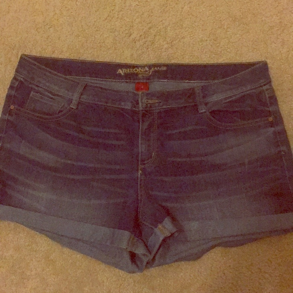 Cuffed Medium Wash Jean Shorts